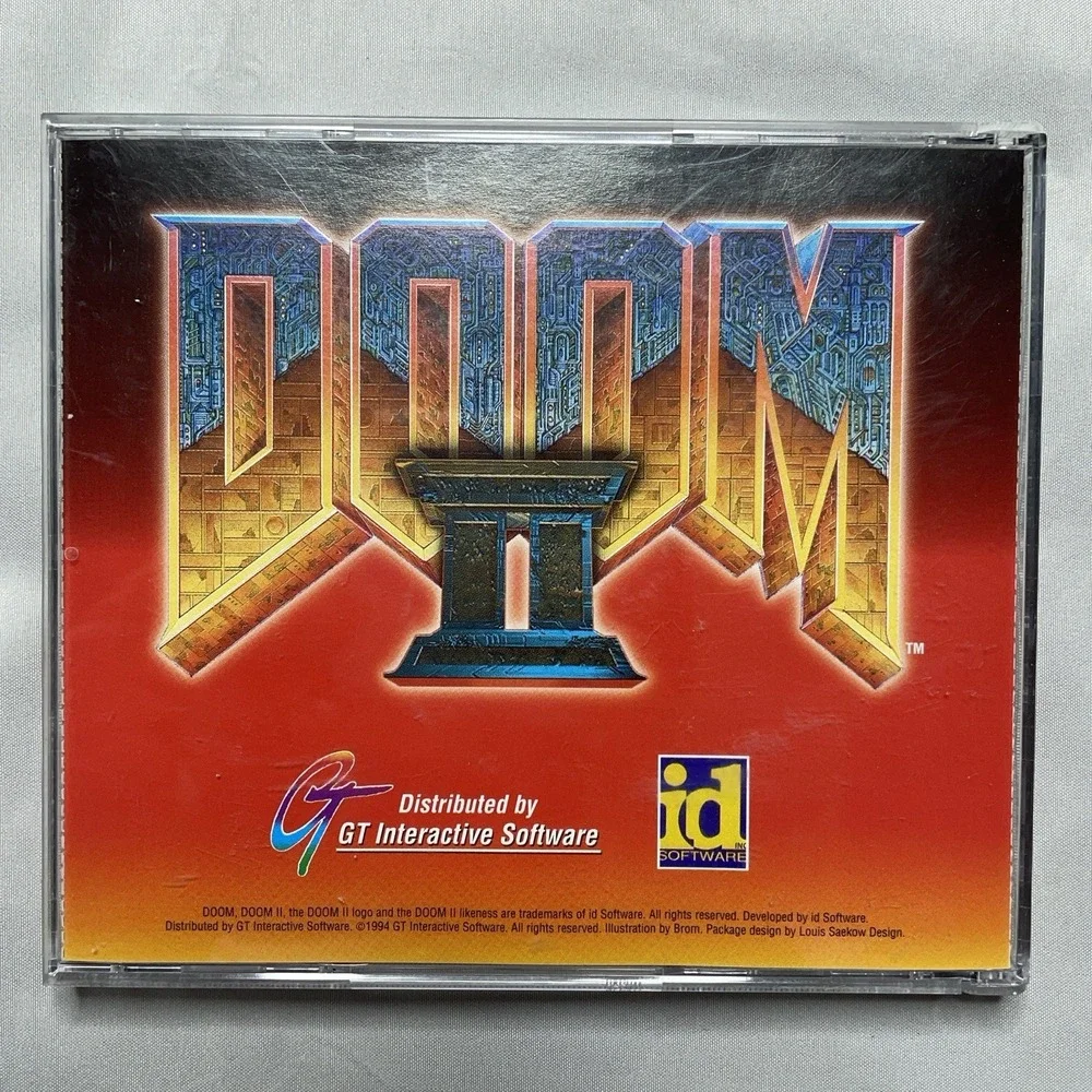 Doom II PC CD-ROM Game 1994 id Software GT Interactive Retro FPS Windows 95